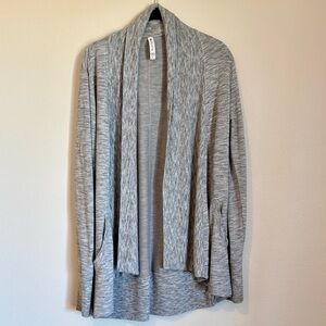 Light Gray Athleta Open-Front Cardigan